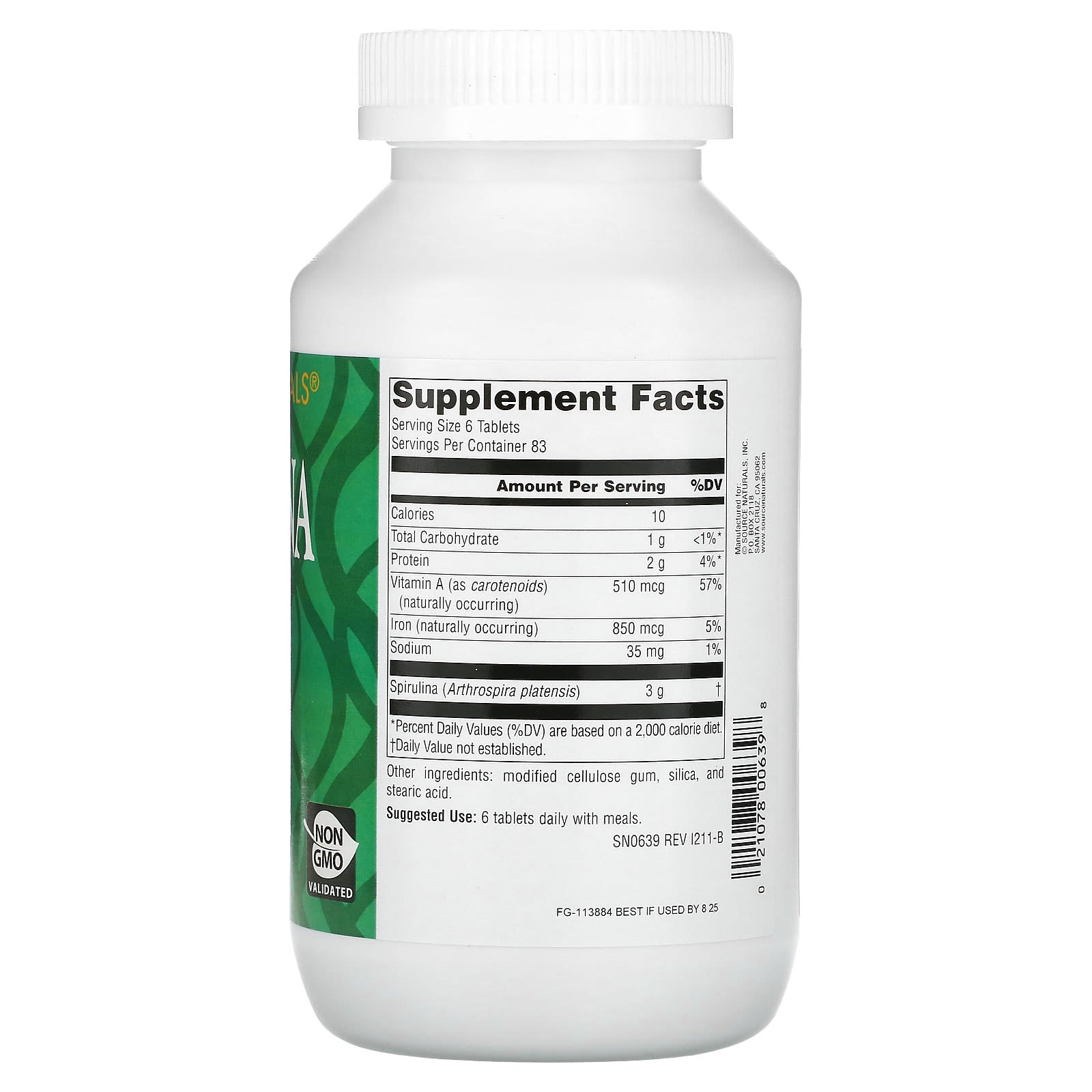 Source Naturals, Spirulina, 500 Tablets