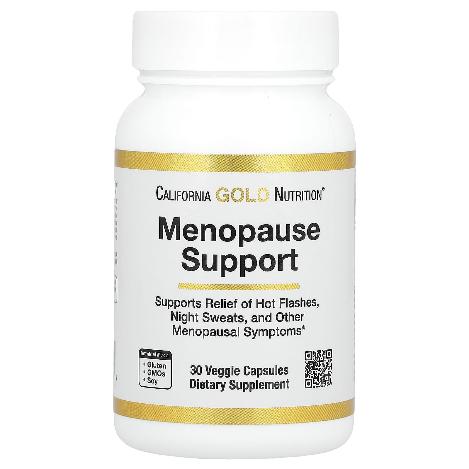 California Gold Nutrition, Menopause Support with Angelica gigas, Cynanchum wilfordii, Phlomis umbrosa and L-Leucine, 30 Veggie Capsules
