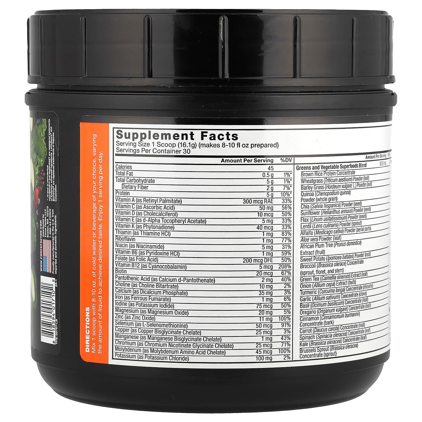 Force Factor, Smarter Greens™, Superfoods + Energy Powder, Lemon-Lime, 17 oz (483 g)