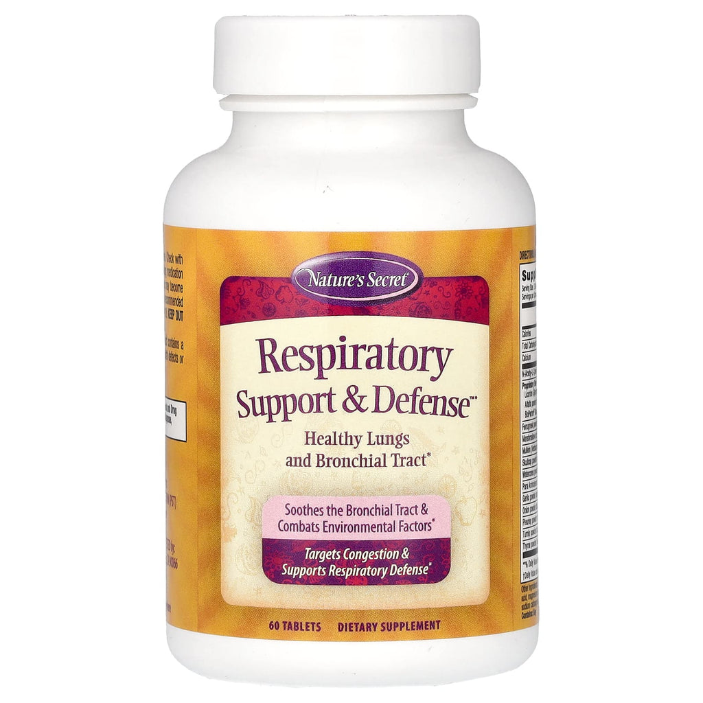 Nature's Secret, Respiratory Support & Defense, 60 Tablets
