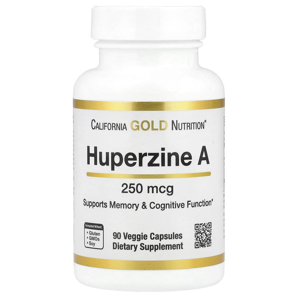 California Gold Nutrition, Huperzine A, 250 mcg , 90 Veggie Capsules