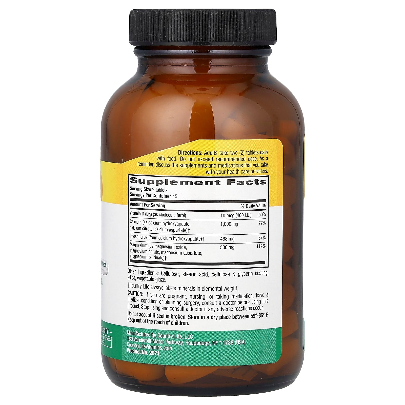 Country Life, Target-Mins, Calcium Magnesium Complex with Vitamin D3, 90 Tablets
