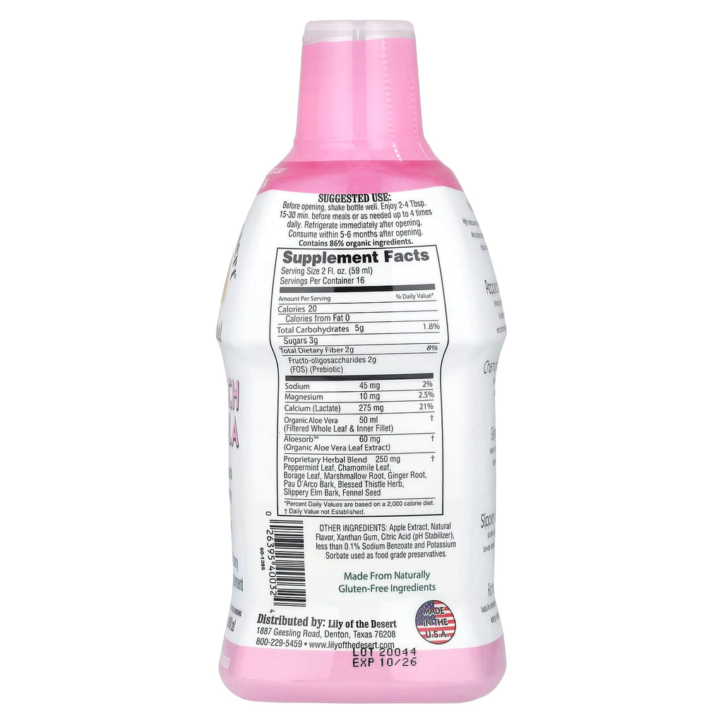 Lily of the Desert, Aloe Herbal, Stomach Formula, Fresh Mint, 32 fl oz (960 ml)