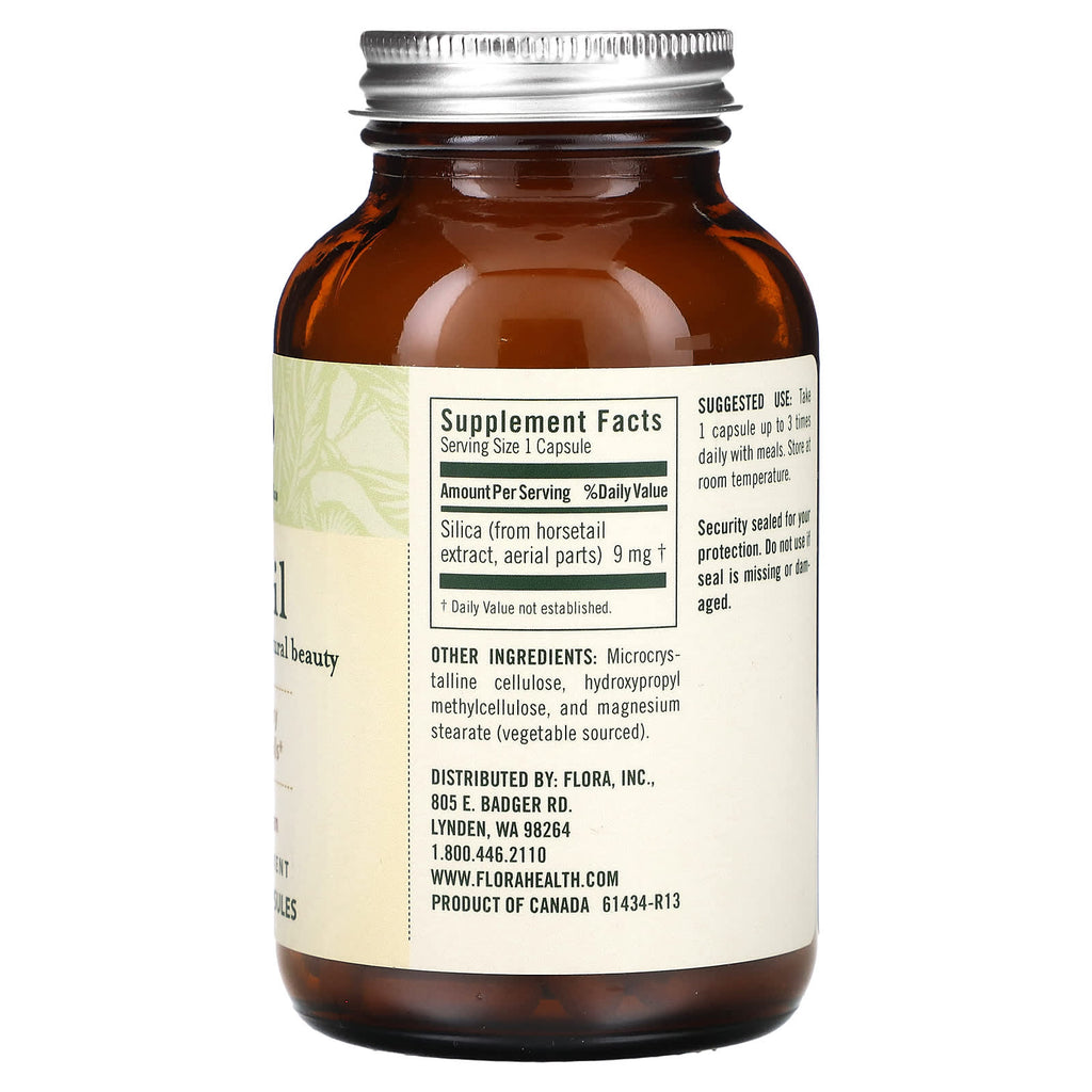 Flora, FloraSil, 90 Vegetarian Capsules (9 mg per Capsule)