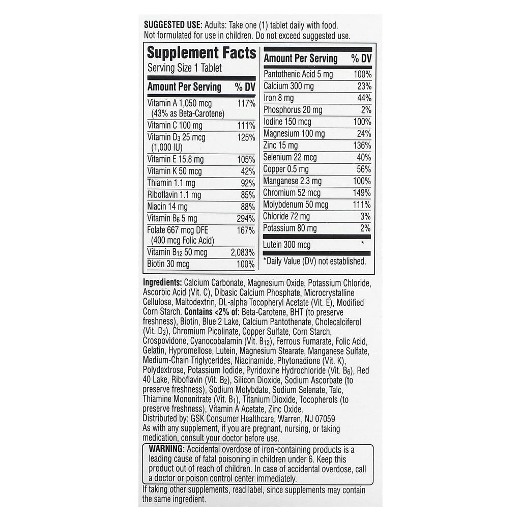 Centrum, Silver Women 50+, 100 Tablets