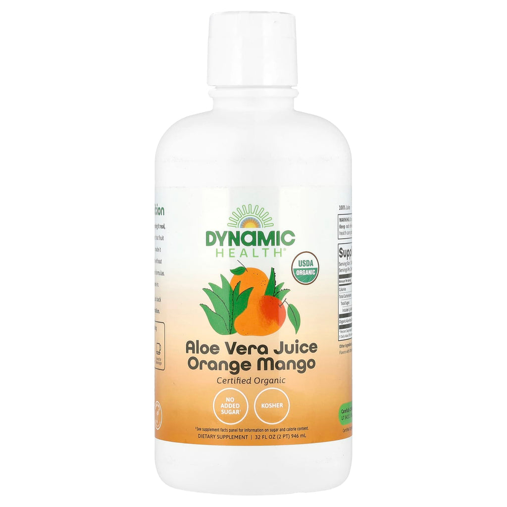 Dynamic Health, Aloe Vera Juice, Orange Mango, 32 fl oz (946 ml)