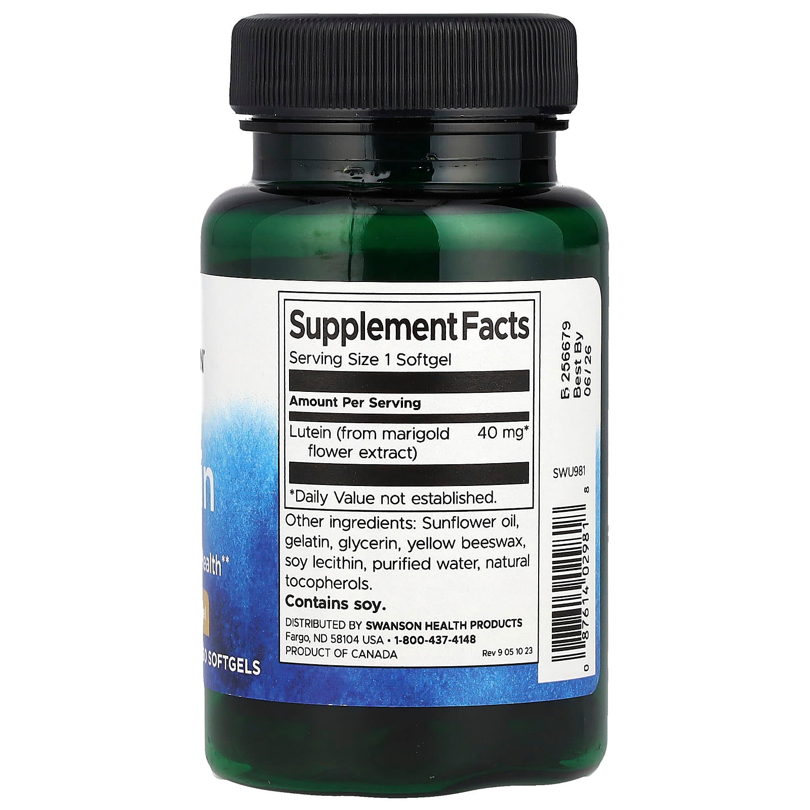 Swanson, Lutein, 40 mg, 60 Softgels