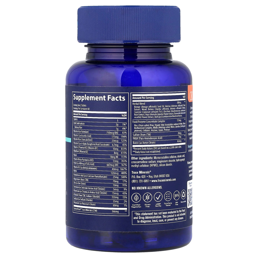Trace, Stress-X, 120 Tablets