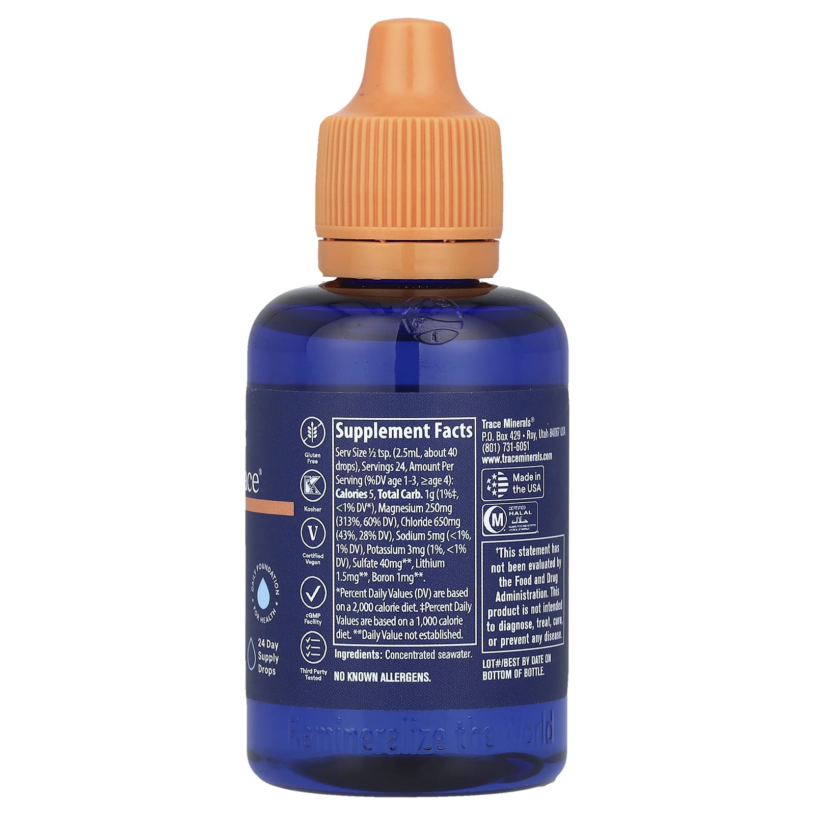 Trace, ConcenTrace®, Trace Mineral Drops, 2 fl oz (59 ml)
