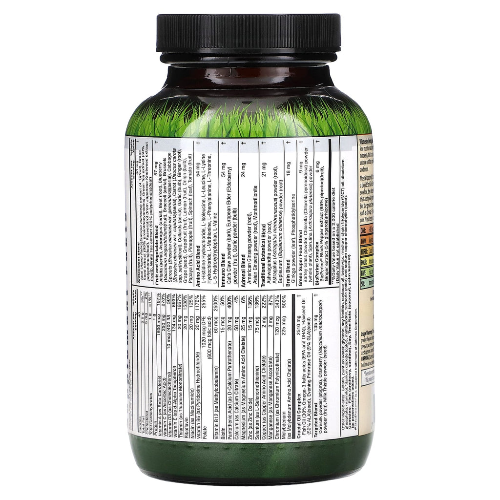 Irwin Naturals, Women's Living Green Liquid-Gel Multi, 120 Liquid Soft-Gels