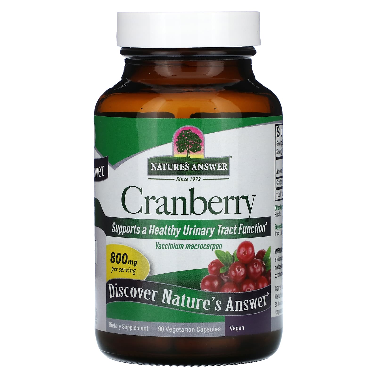 Nature's Answer, Cranberry, 90 Vegetarian Capsules (400 mg per Capsule)