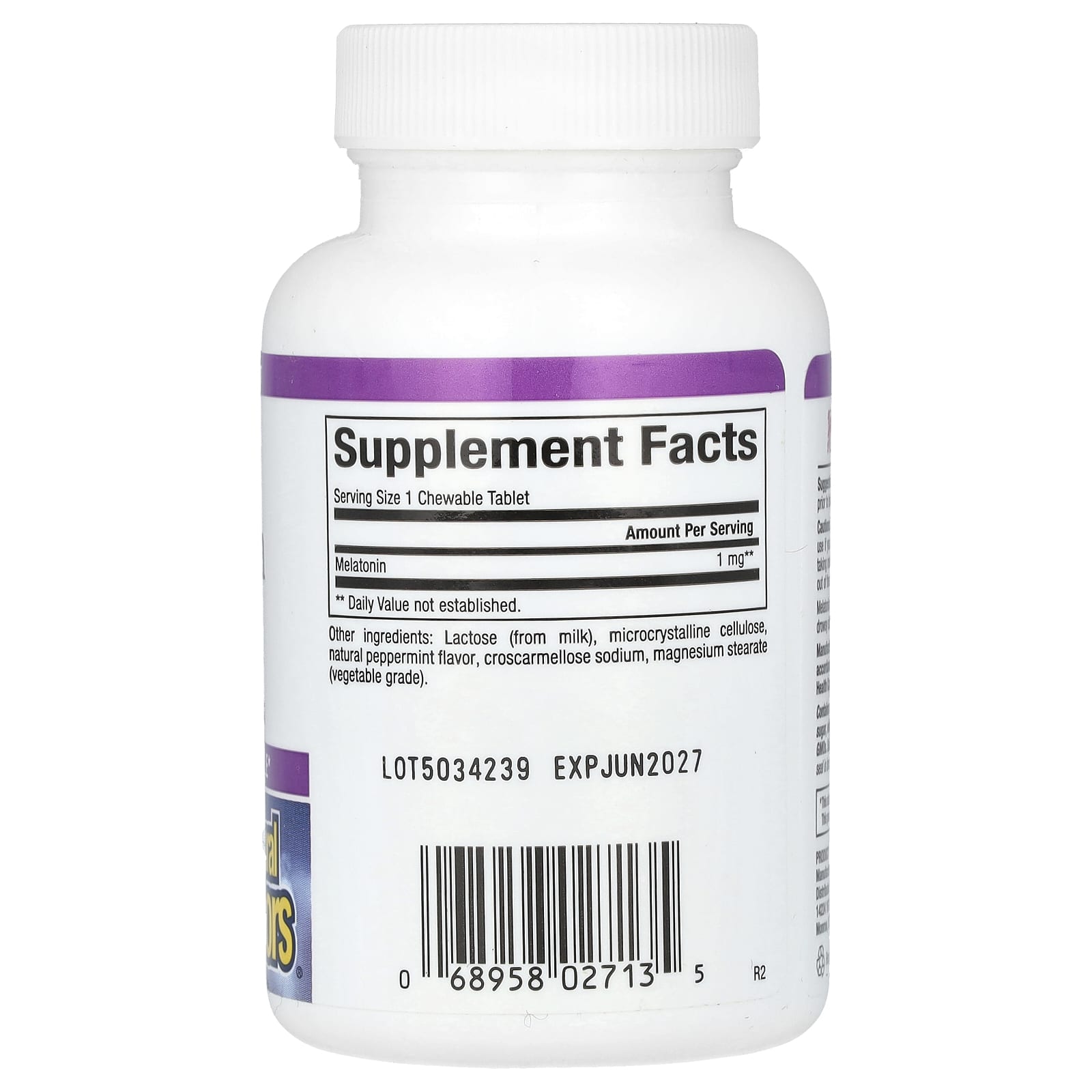 Natural Factors, Stress-Relax, Melatonin, 1 mg, 90 Chewable Tablets