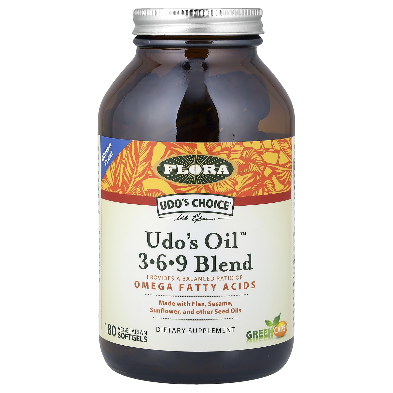 Flora, Udo's Choice®, Udo's Oil™ 3-6-9 Blend, 180 Vegetarian Softgels