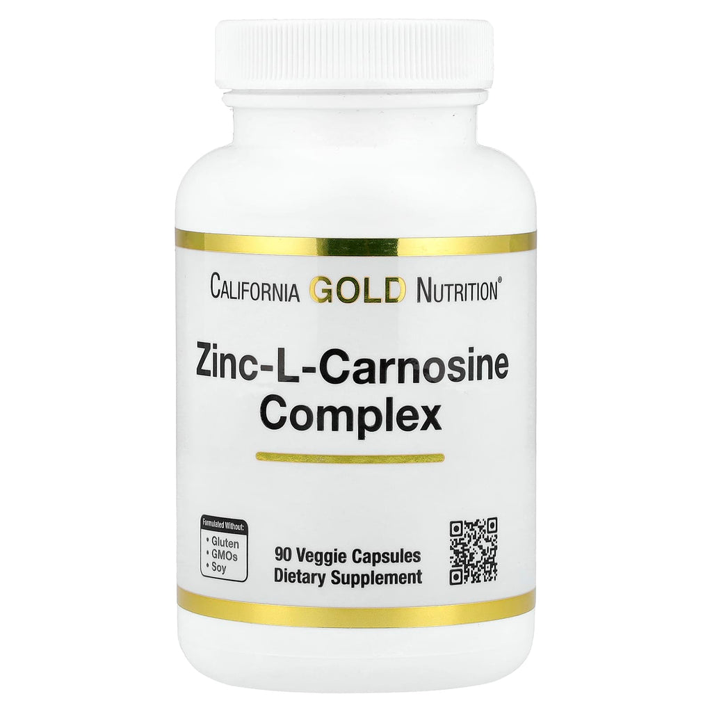 California Gold Nutrition, Zinc-L-Carnosine Complex, 90 Veggie Caps