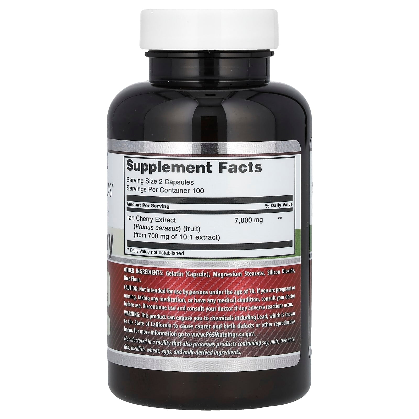 Amazing Nutrition, Tart Cherry, 200 Capsules (3,500 mg per Capsule)