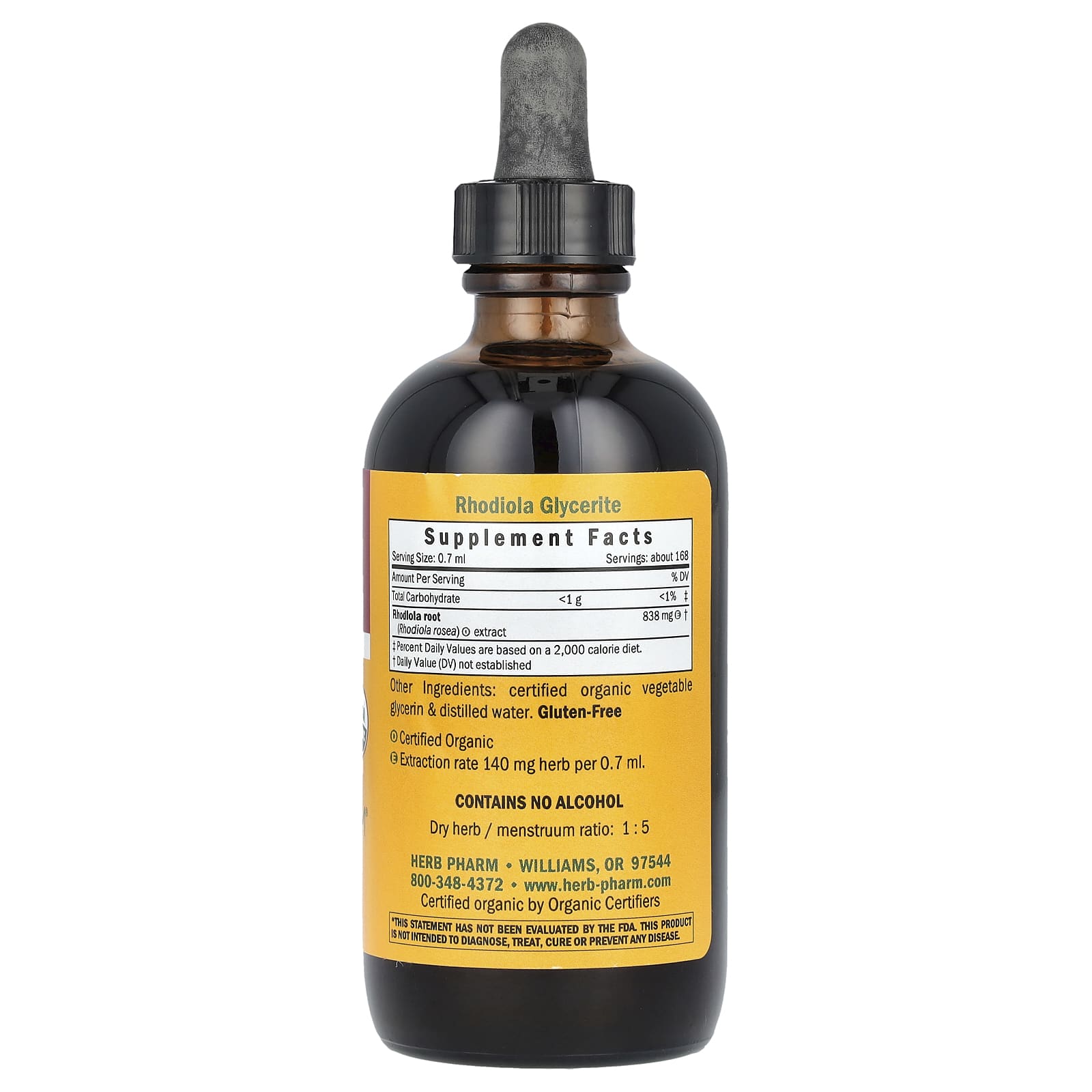 Herb Pharm, Rhodiola, Alcohol-Free, 4 fl oz (120 ml)