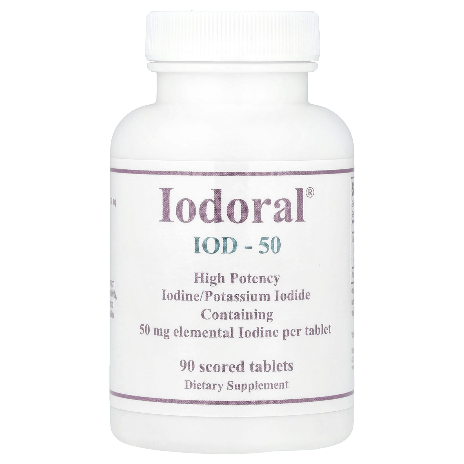 Optimox, Iodoral®, High Potency, 50 mg, 90 Scored Tablets