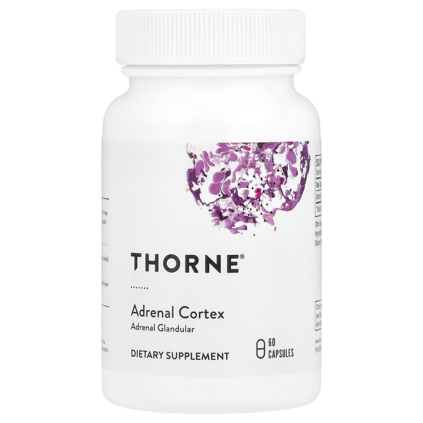Thorne, Adrenal Cortex, 60 Capsules (50 mg per Capsule)
