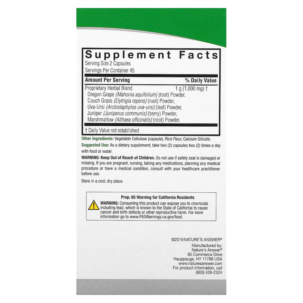 Nature's Answer, Bladdex, 90 Vegetarian Capsules