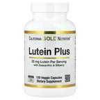 California Gold Nutrition, Lutein Plus with Bilberry Powder and Zeaxanthin, 120 Veggie Capsules