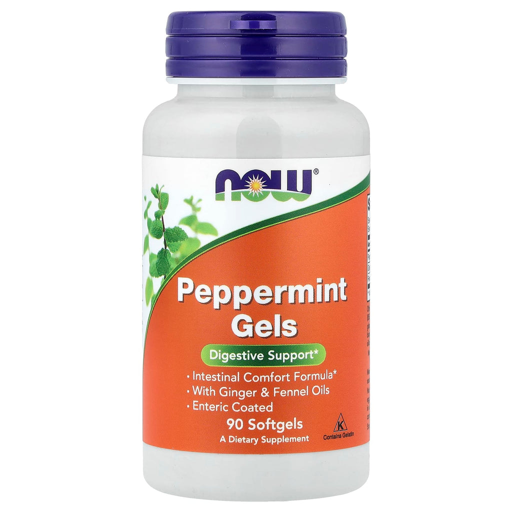 NOW Foods, Peppermint Gels, 90 Softgels