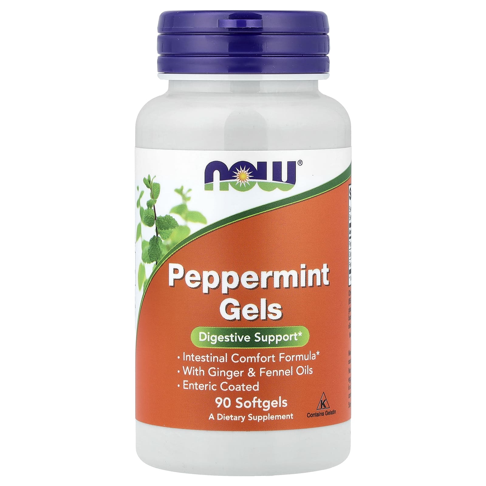NOW Foods, Peppermint Gels, 90 Softgels