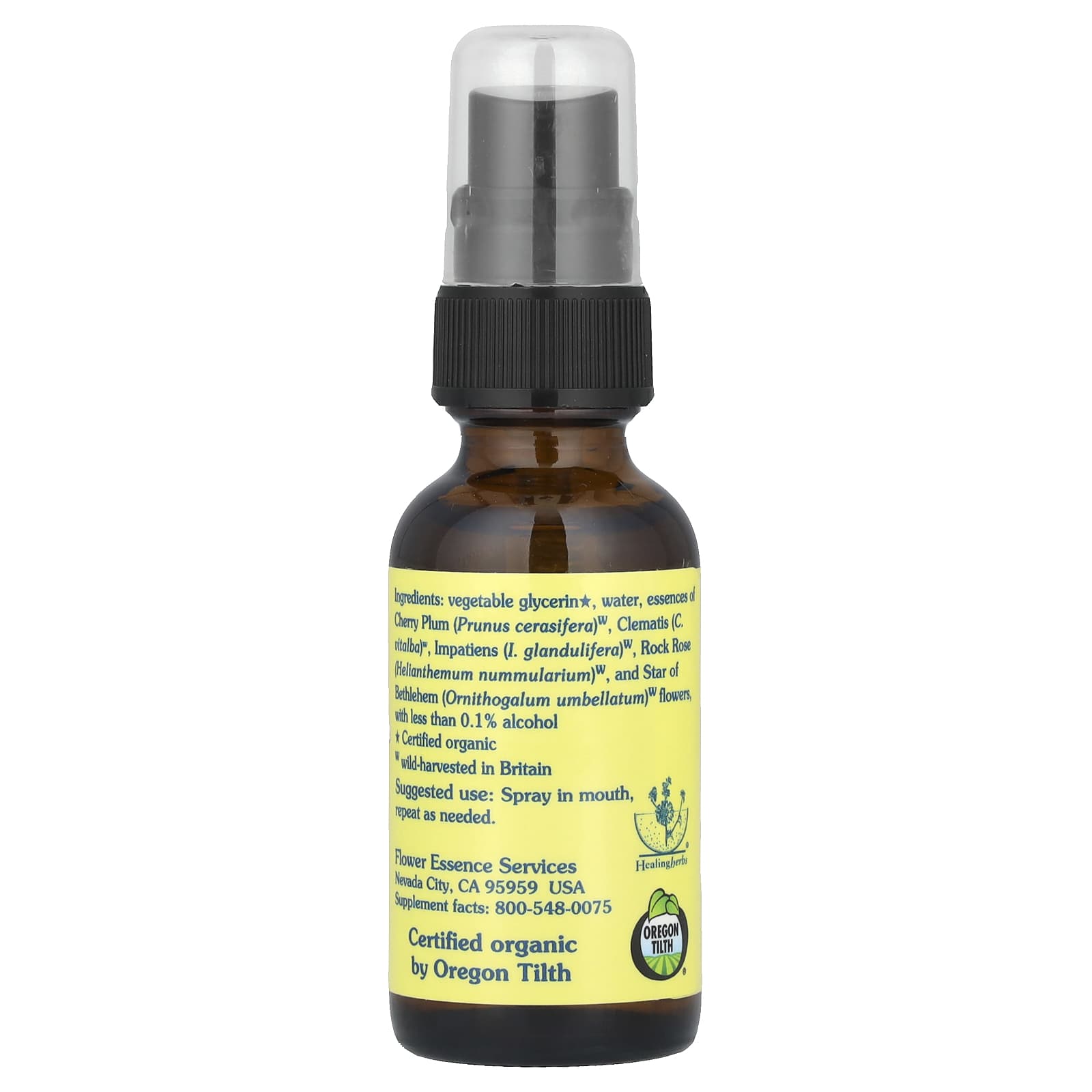 Flower Essence Services, Five-Flower Formula™, Flower Essence Spray, Non-Alcoholic, 1 fl oz (30 ml)