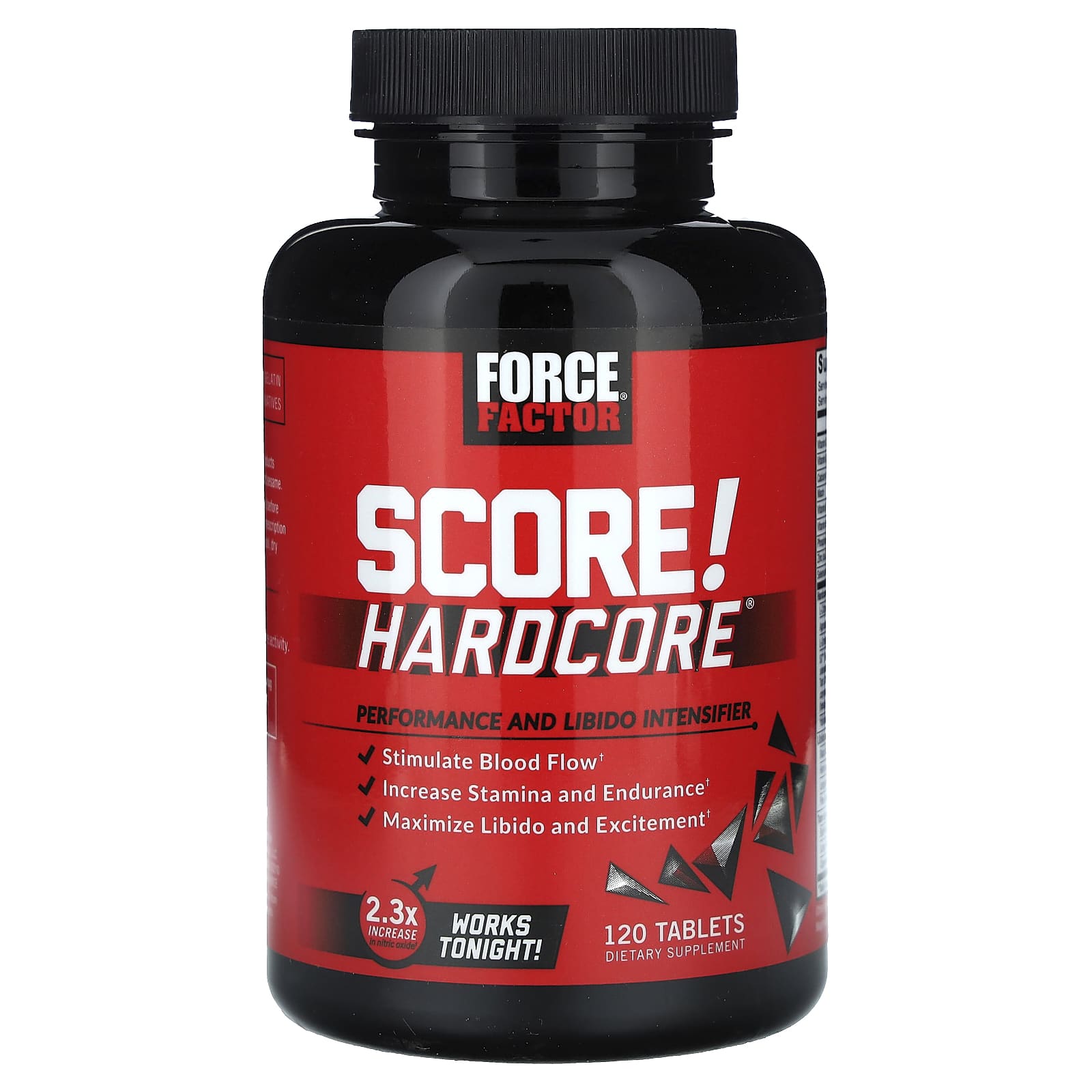Force Factor, SCORE! Hardcore®, Performance and Libido Intensifier, 120 Tablets