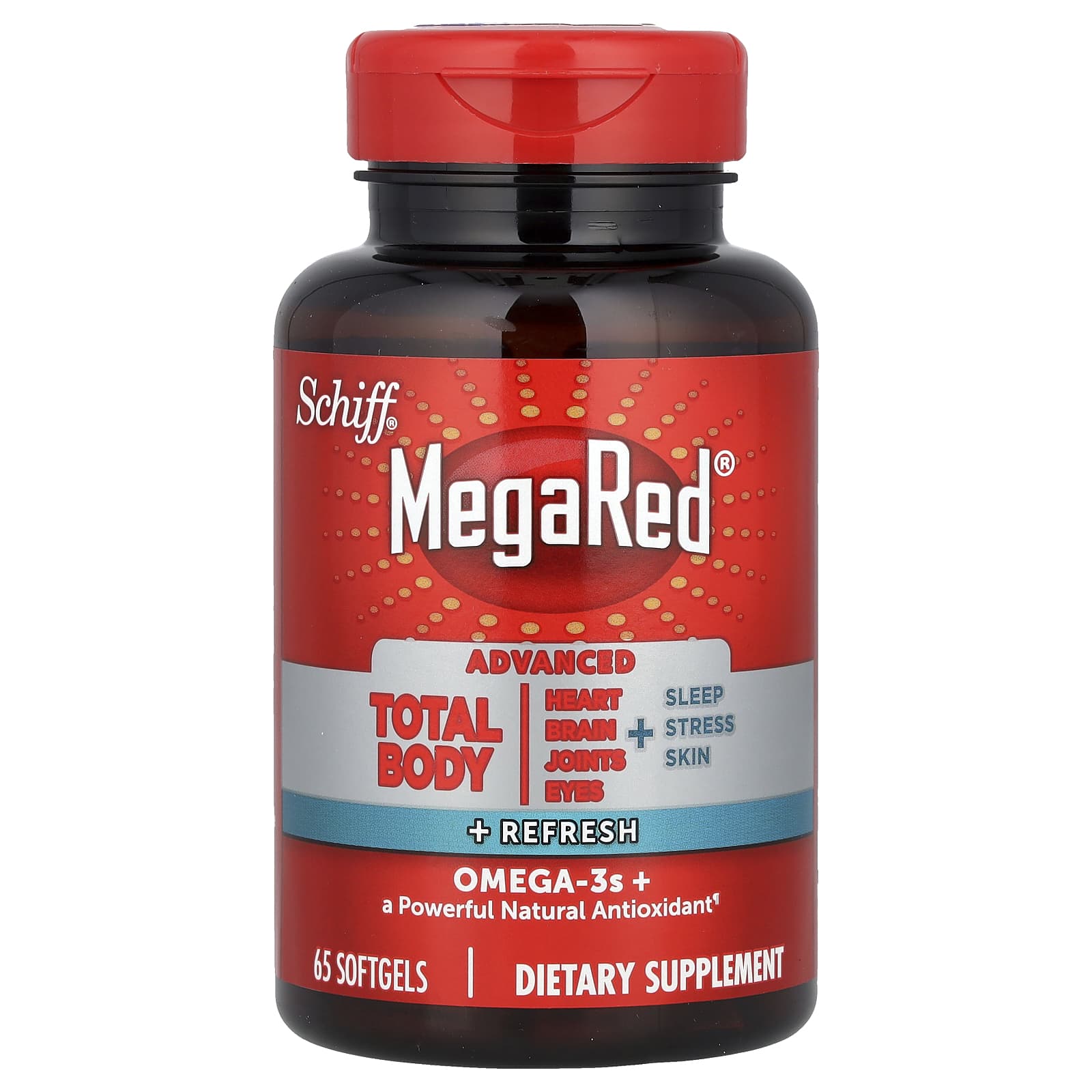 Schiff, MegaRed®, Advanced Total Body + Refresh, 65 Softgels