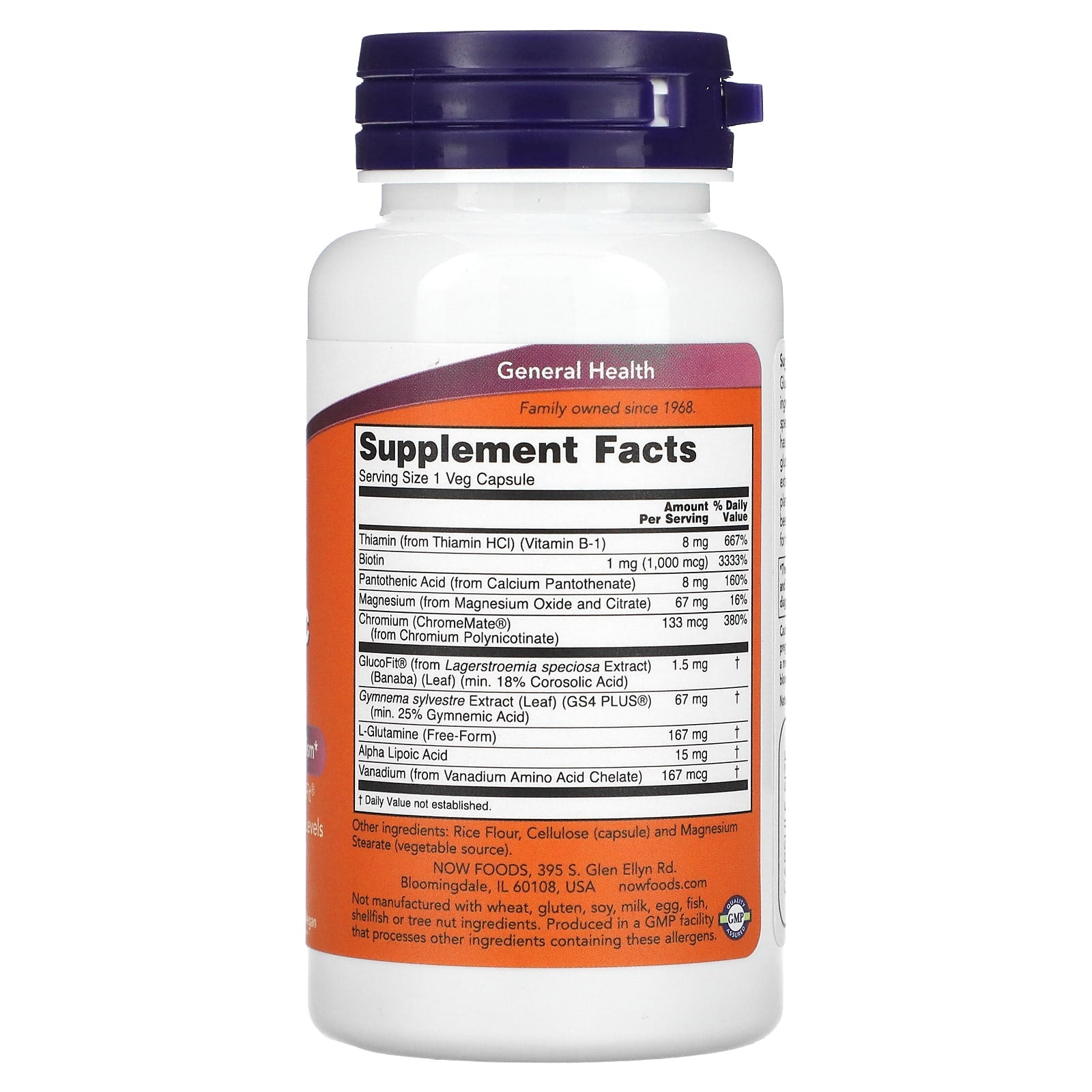 NOW Foods, Glucose Metabolic Support, 90 Veg Capsules