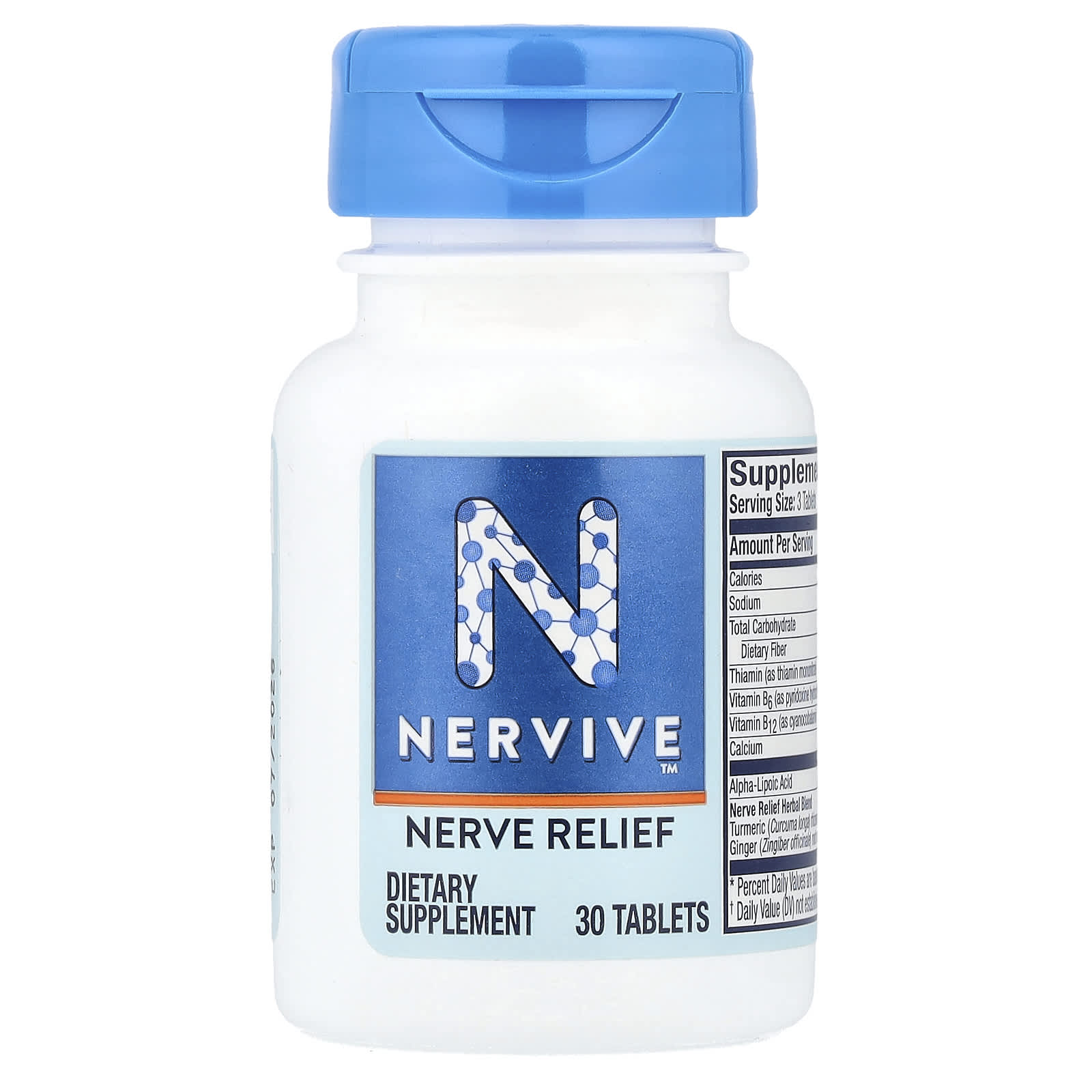 Nervive, Nerve Relief, 30 Tablets