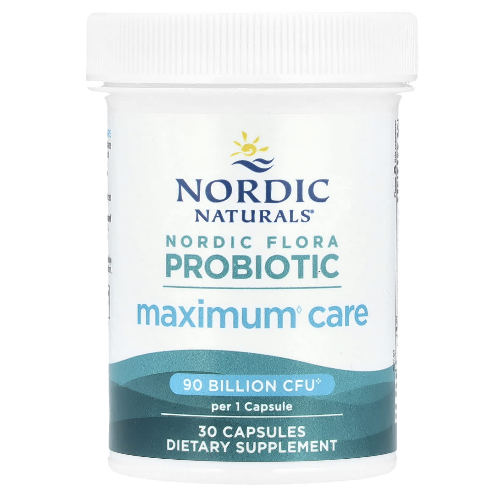Nordic Naturals, Nordic Flora Probiotic, Maximum Care, 90 Billion CFU, 30 Capsules