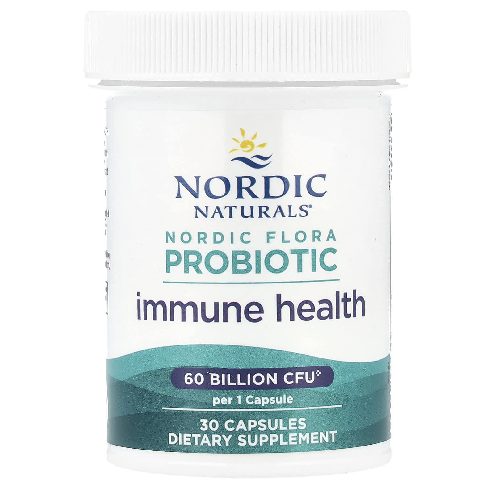 Nordic Naturals, Nordic Flora Probiotic, Immune Health, 60 Billion CFU, 30 Capsules