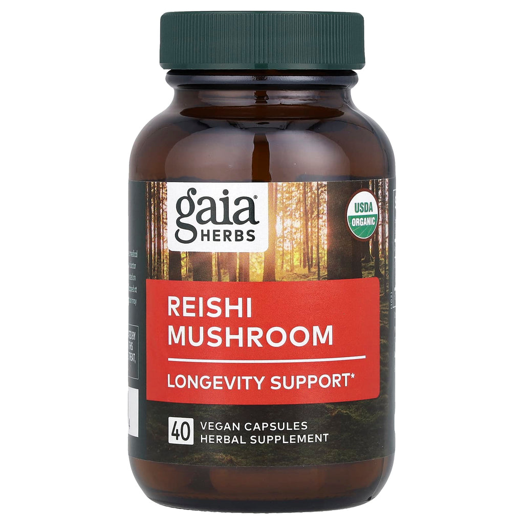 Gaia Herbs, Reishi Mushroom, 40 Vegan Capsules