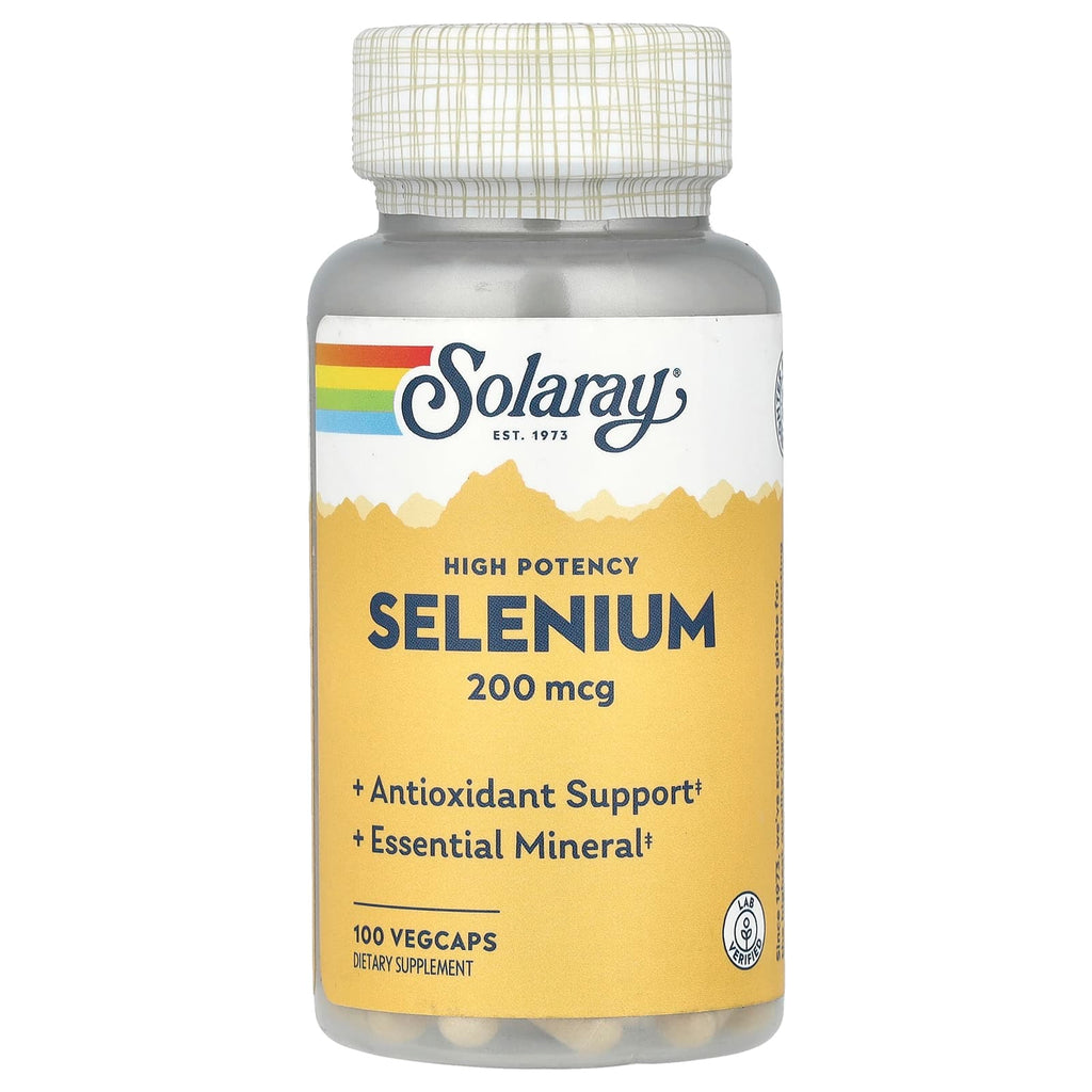 Solaray, Selenium, High Potency , 200 mcg, 100 VegCaps