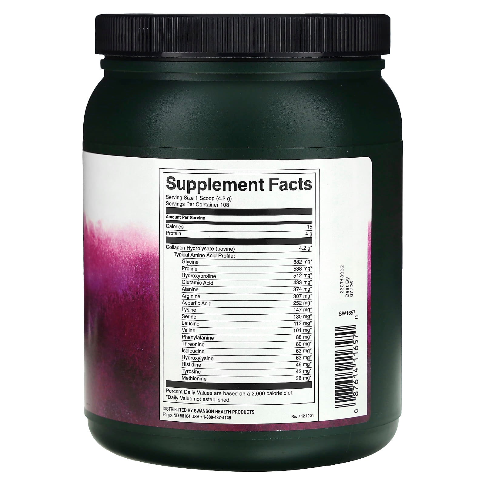 Swanson, Collagen Hydrolysate Powder, 1 lb (454 g)