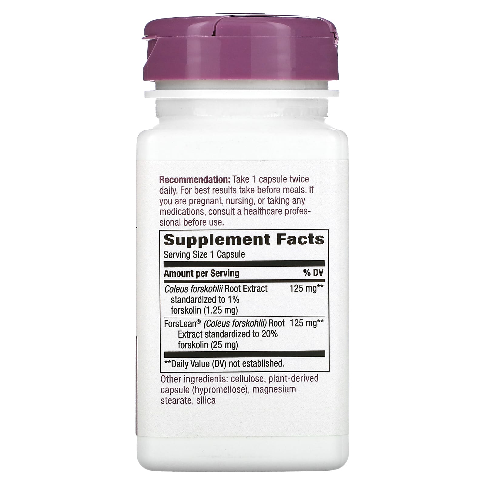 Nature's Way, Forskohlii, 125 mg, 60 Vegan Capsules