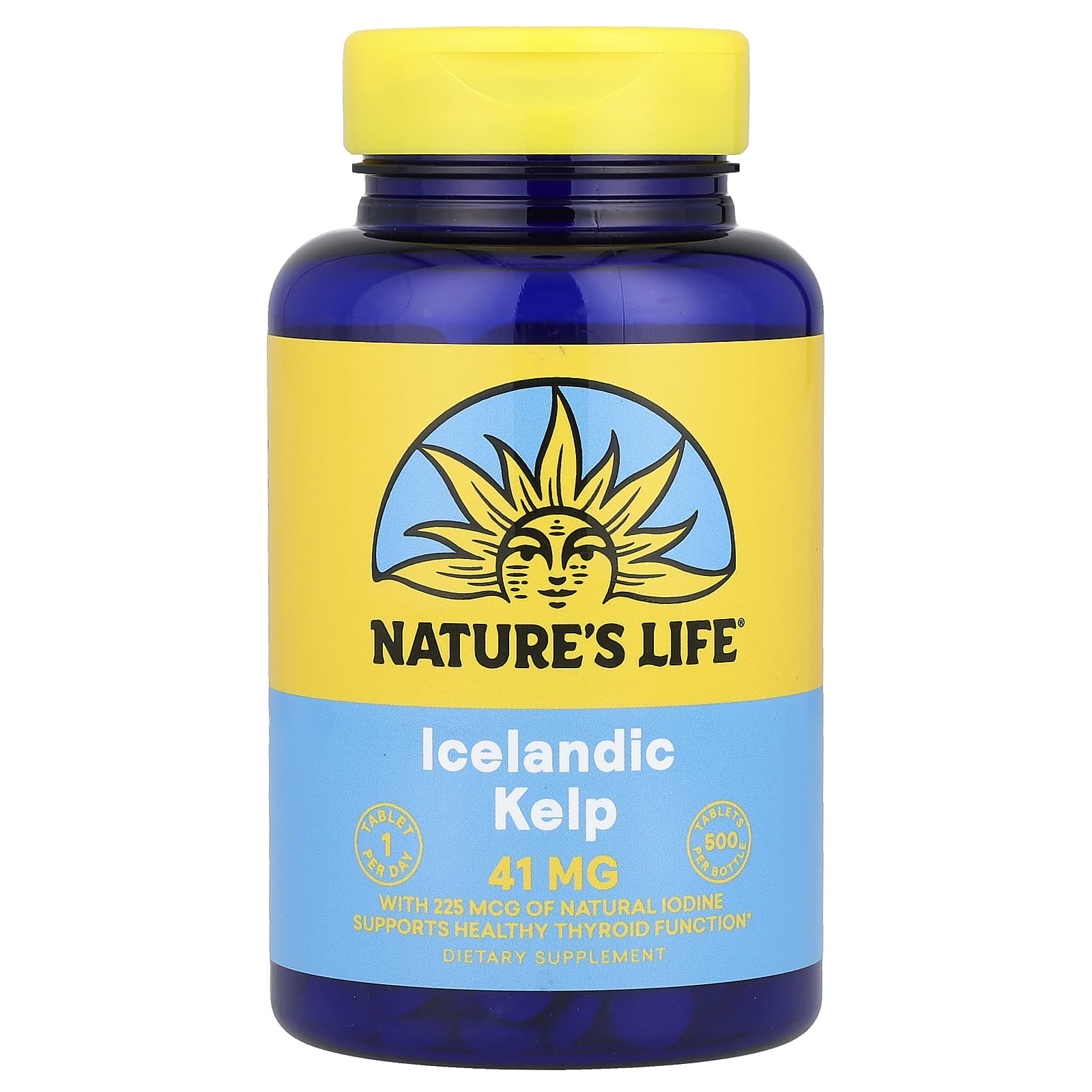 Nature's Life, Icelandic Kelp, 41 mg, 500 Tablets