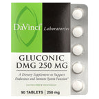 DaVinci Laboratories, Gluconic DMG , 250 mg , 90 Tablets