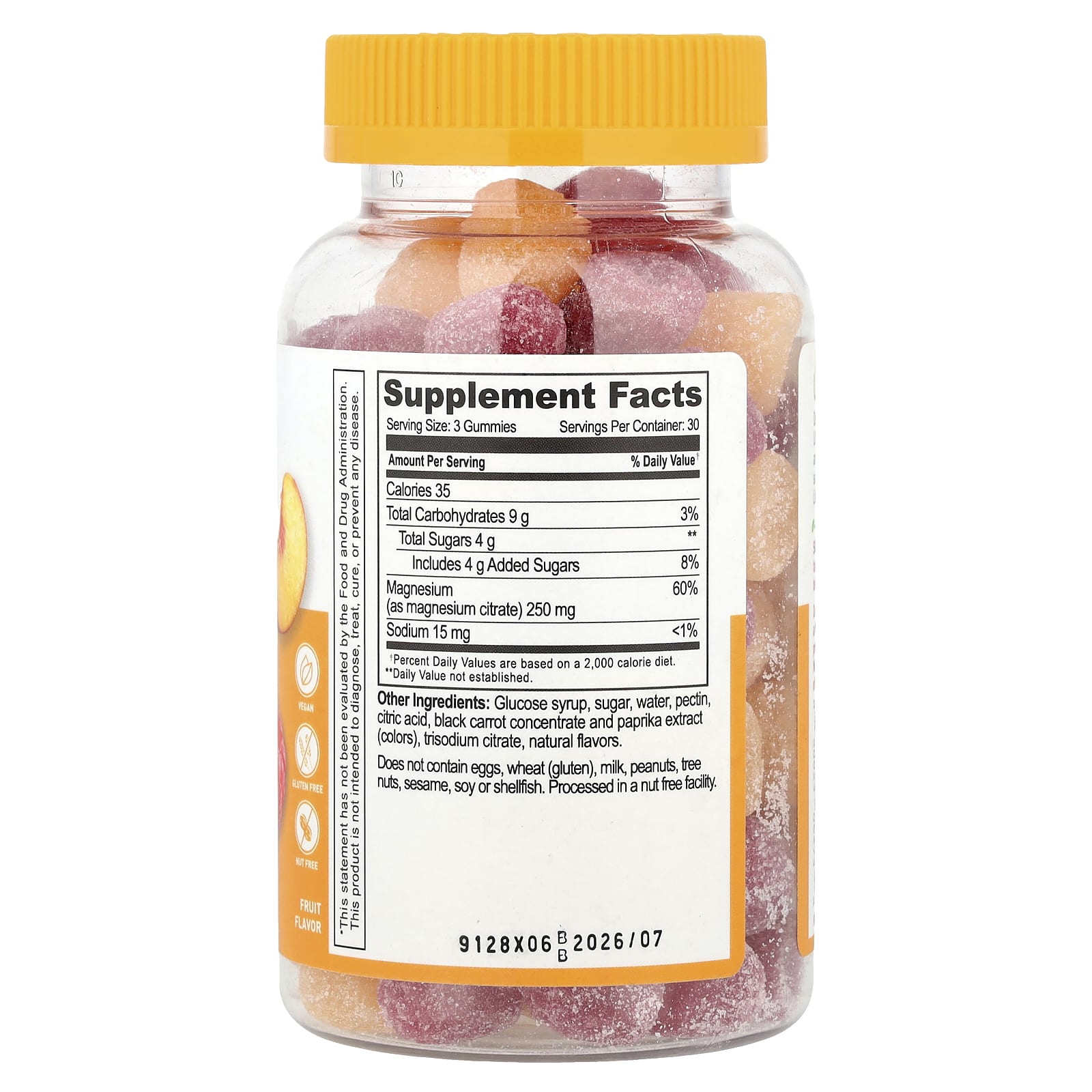 Lifeable, Magnesium Citrate Gummies, Fruit, 90 Gummies (83.3 mg per Gummy)