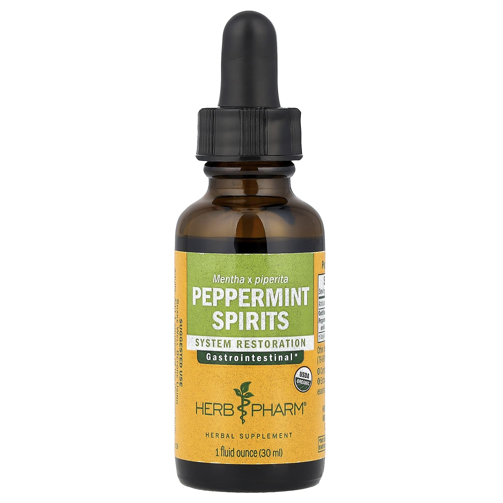Herb Pharm, Peppermint Spirits, 1 fl oz (30 ml)