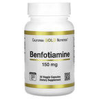 California Gold Nutrition, Benfotiamine with L-Leucine, 150 mg, 30 Veggie Capsules
