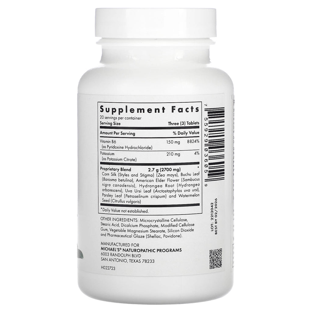 Michael's Health, Water Balance Factors, 60 Vegetarian Tablets