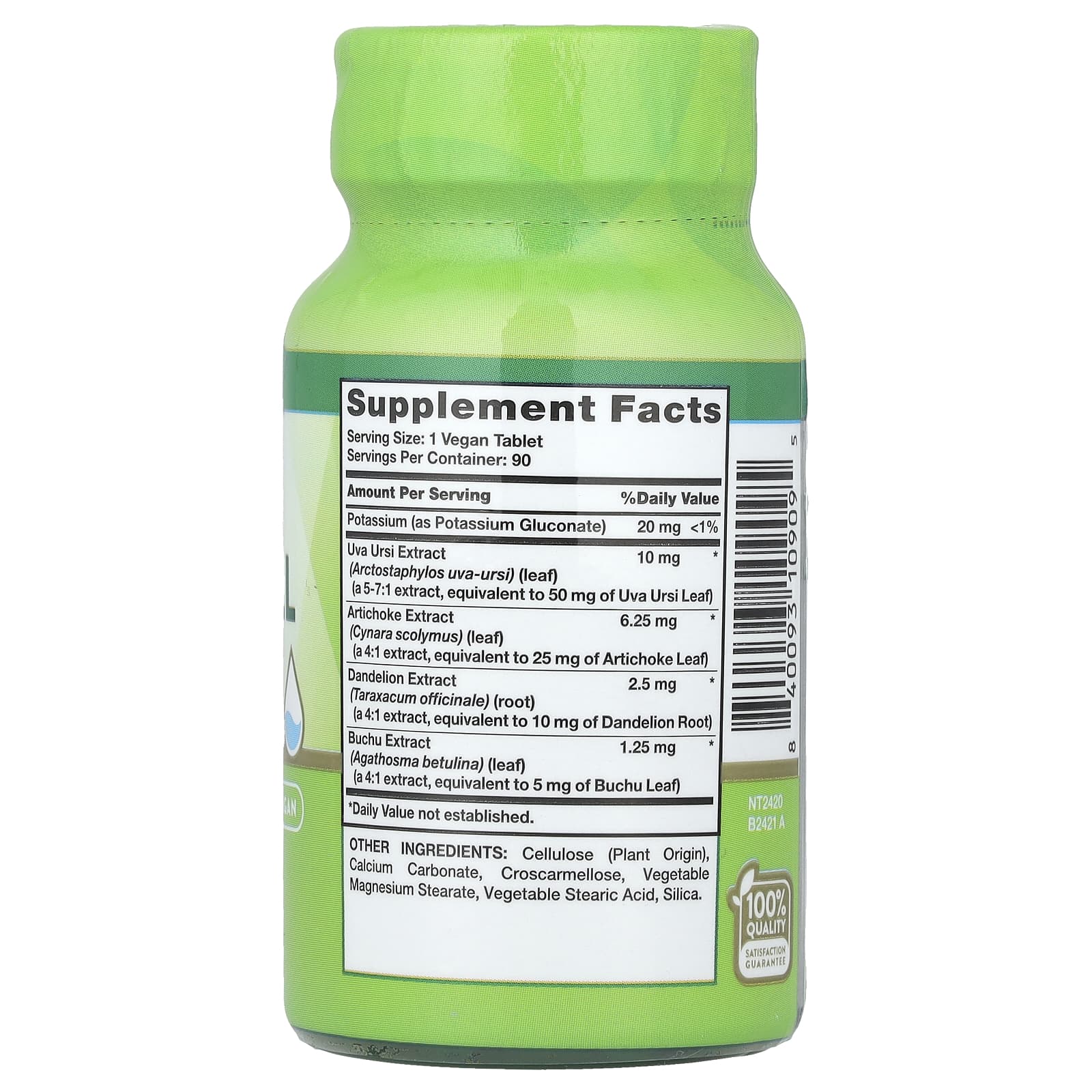 Nature's Truth, Water Pill with Potassium, Caffeine Free, 90 Tablets