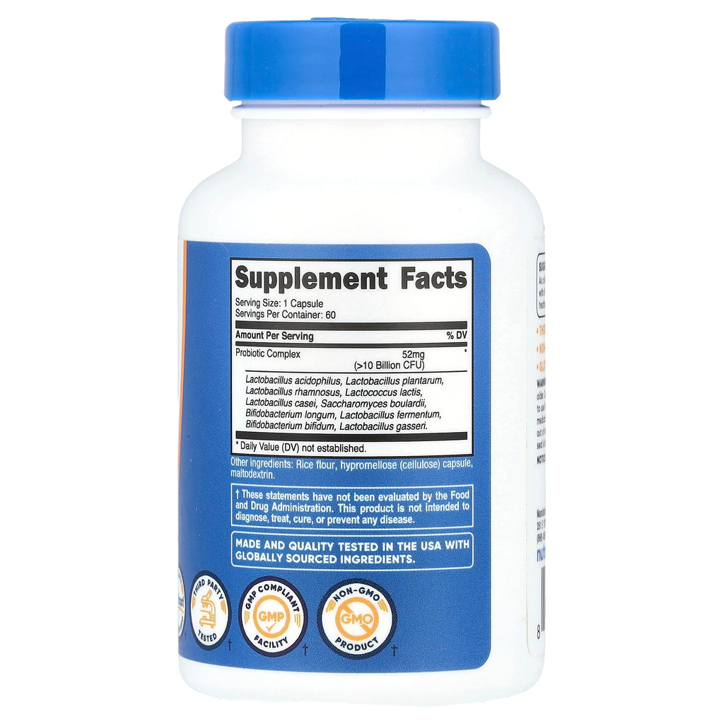 Nutricost, Probiotic Complex, 60 Capsules