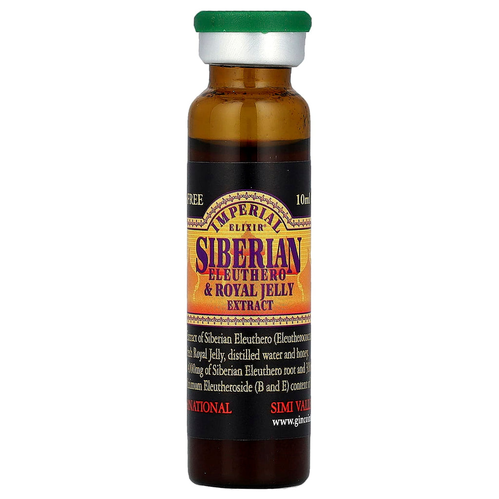 Imperial Elixir, Siberian Eleuthero & Royal Jelly Extract, Alcohol Free, 30 Bottles, 0.34 fl oz (10 ml) Each