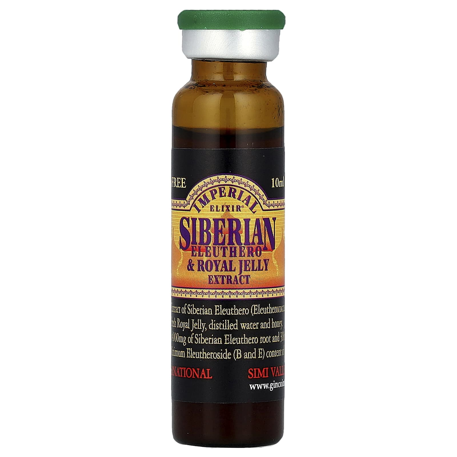 Imperial Elixir, Siberian Eleuthero & Royal Jelly Extract, Alcohol Free, 30 Bottles, 0.34 fl oz (10 ml) Each