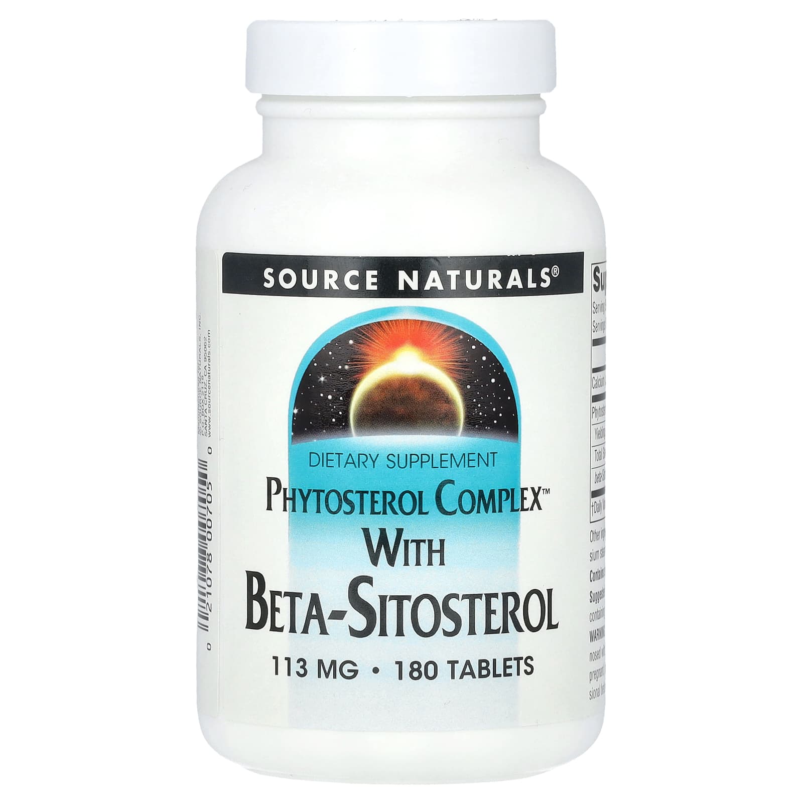 Source Naturals, Phytosterol Complex with Beta-Sitosterol, 180 Tablets (113 mg per Tablet)
