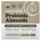 Sprout Living, Probiotic Almonds, Italian Truffle with Reishi + Chaga Mushrooms , 10 Packets, 1 oz (28 g) Each