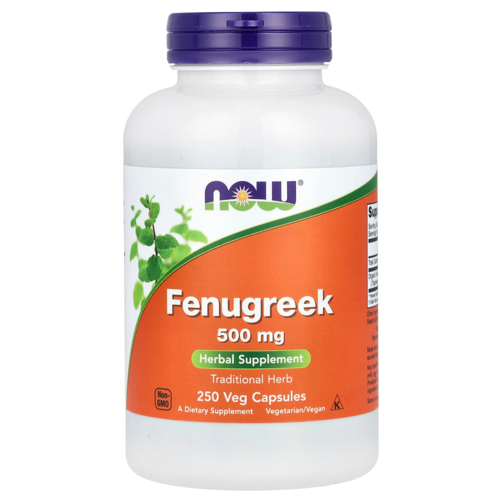 NOW Foods, Fenugreek, 500 mg, 250 Veg Capsules